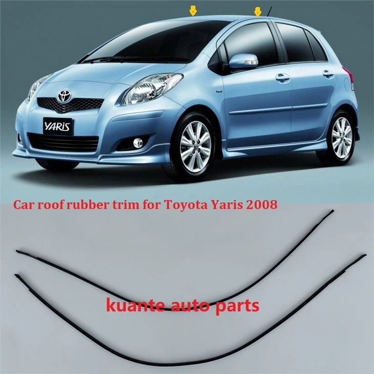 Виробник гумових накладок на дах автомобіля Toyota Yaris 2008 р.в